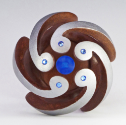 Sycamore. 170 mm high. Carved, pierced and airbrushed. Ref 11.13