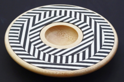 Sycamore. 170 mm diameter. 3 moveable patterned rings. Ref 20.14