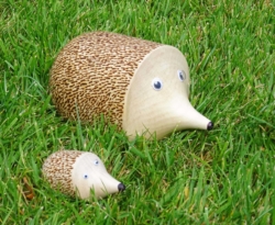 Sycamore. Larger one 65 mm hig. Offset turning. Ref 14.10