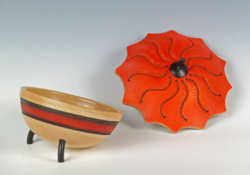 Sycamore. 150 mm diameter. Textured & coloured. Ref 10.31