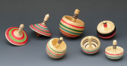 Sycamore and pine. Collection of tops, typically 50mm diameter. Ref 15.25