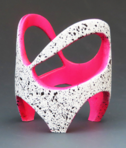 Sycamore. 50mm diameter. Turned, carved and coloured. Ref. 23.7